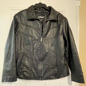 Maxima Dark Leather Women's Jacket